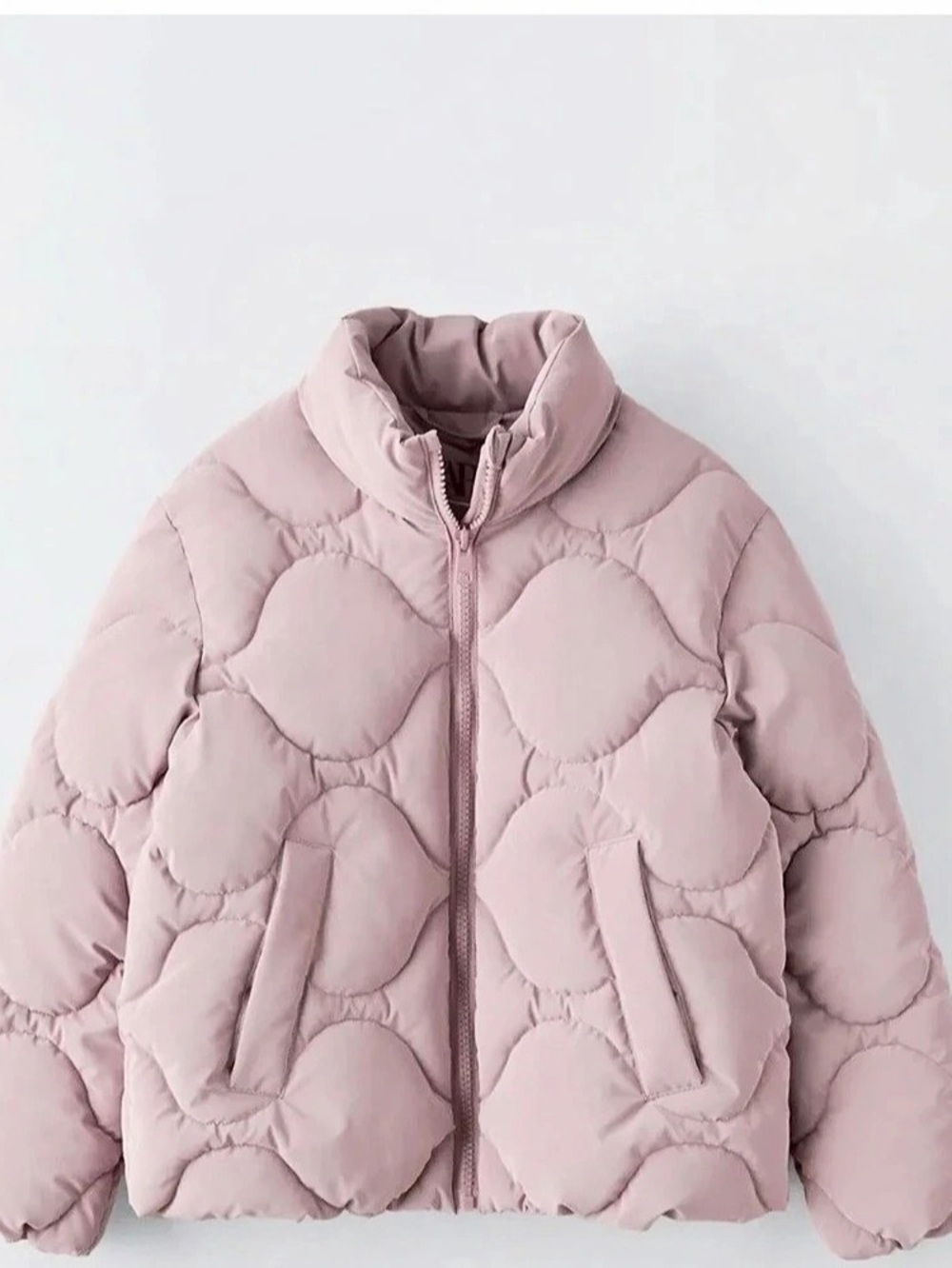 Zara Girls Pink Purple Puffer Jacket Size 6-7 Like New
